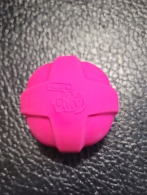 Hartz Bright Pink "Play" Silicone Grip Dog Ball Toy